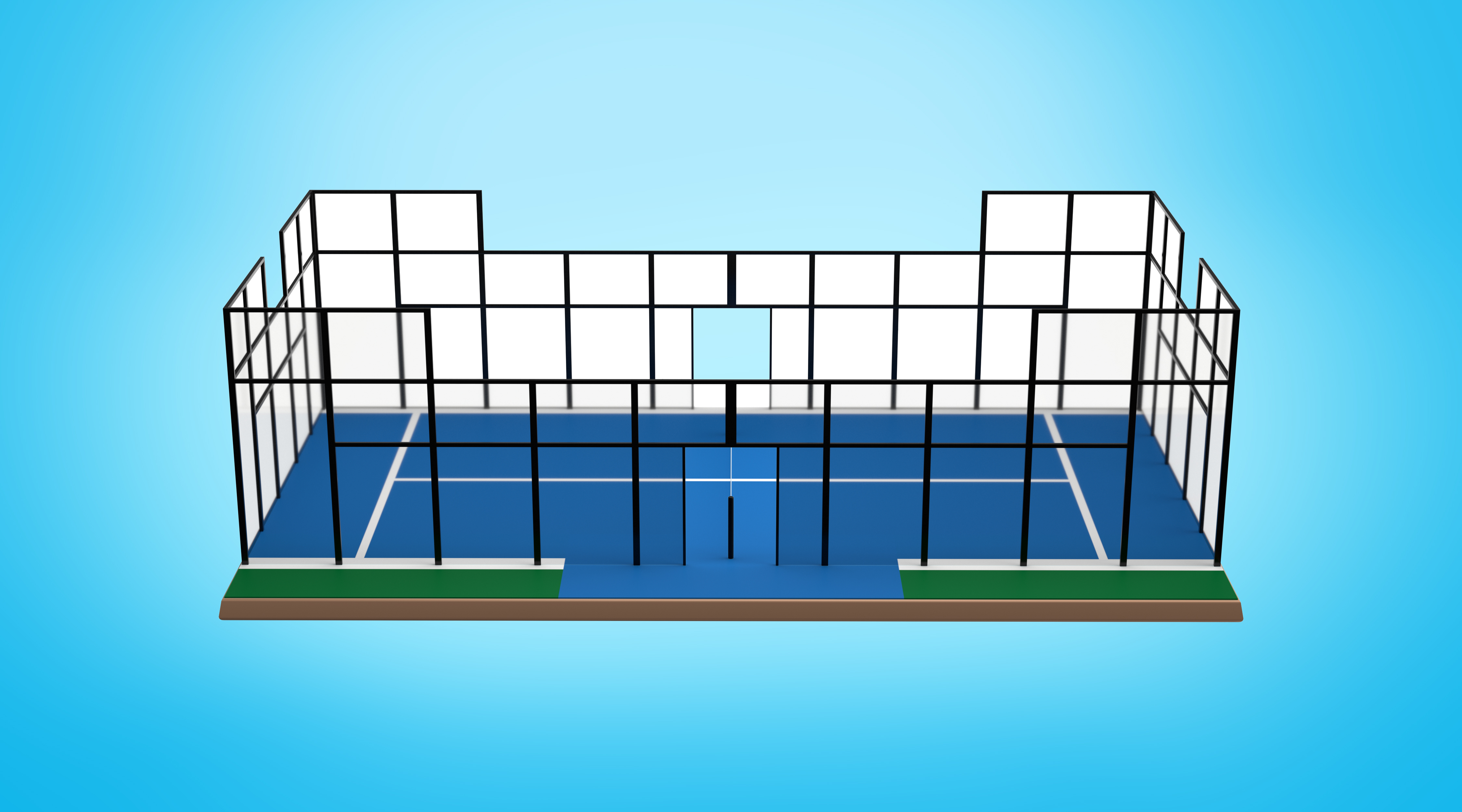 Unipadel 360 Panoramic — full glass padel court 360 derajat